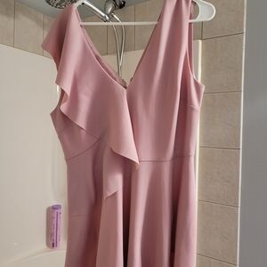 Ted Baker Soft Pink Asymmetrical Dress
